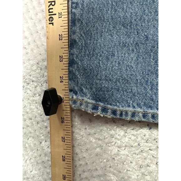 Vintage Levis Jeans Womens 27 High Waist Blue Denim Cropped Jane Button Fly - Picture 13 of 16